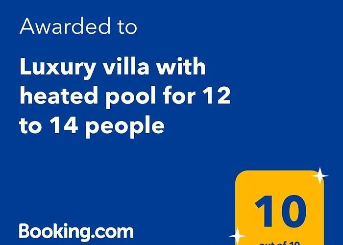 Luxury With Heated Pool For 12 To 14 People